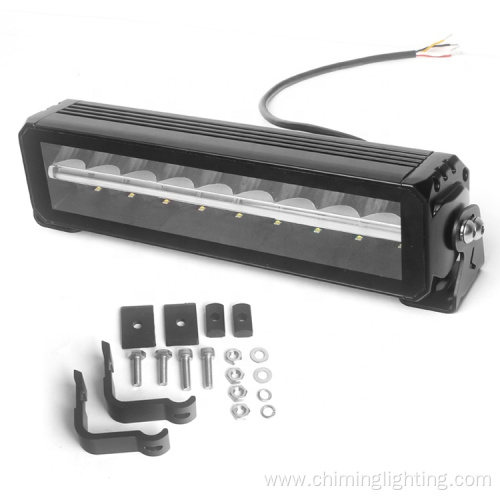 Chiming 12" new bezel-less design s dual row white amber OSRAM chip DT plug led truck light bar,over-heated protected